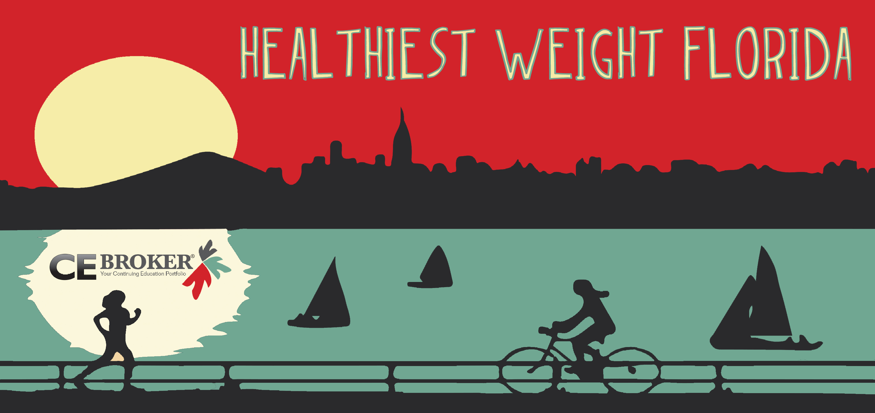 CE Broker is happy to be participating in the Surgeon General's Healthiest Weight Initiative. Let's get healthy, Florida.