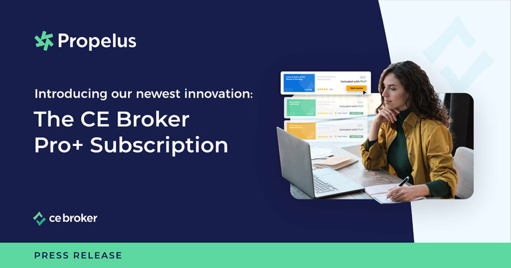 Introducing our newest innovation: The CE Broker PRO+ Subscription
